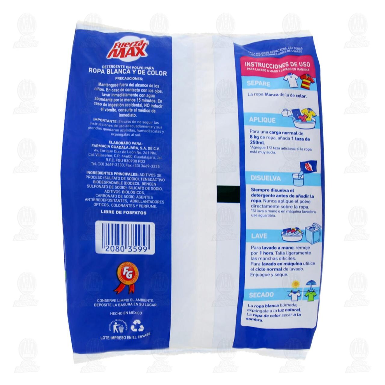 Detergente en Polvo Fuerza Max para Ropa, 1.5 kg. image number 1