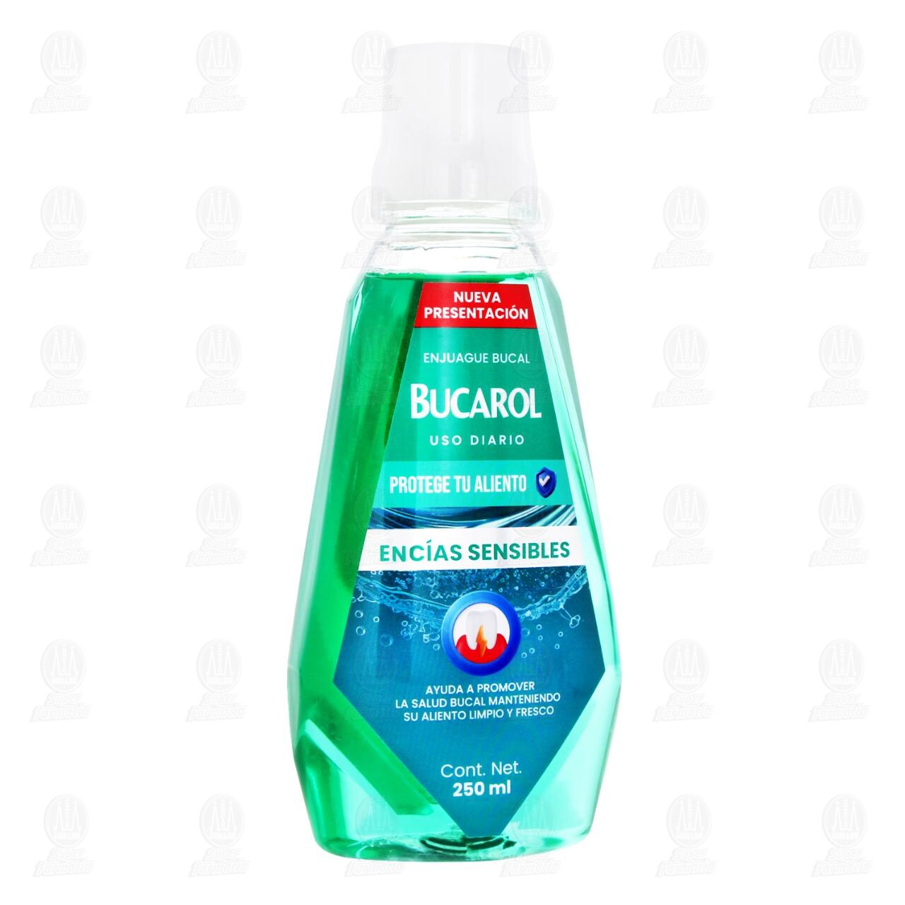 Enjuague Bucal Bucarol Enc&iacute;as Sensibles, 250 ml. image number 0