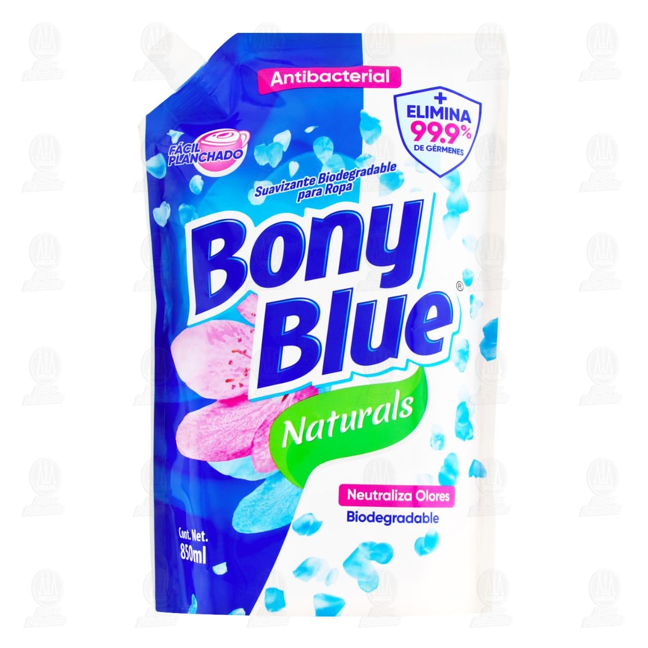 Suavizante para Ropa Bony Blue Aroma Naturals, 850 ml.