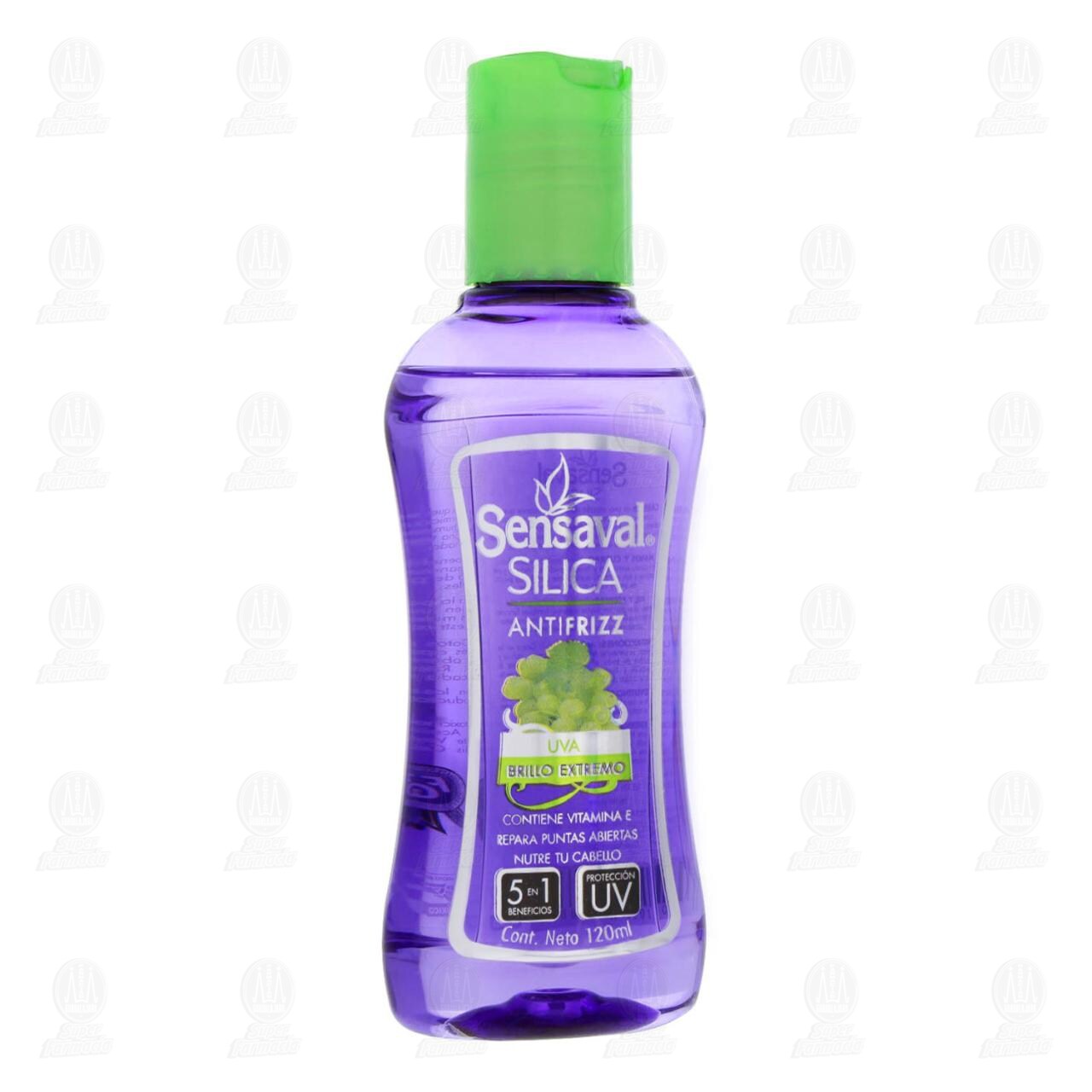 Silica Sensaval Antifrizz Brillo Extremo Uva, 120 ml. image number 0