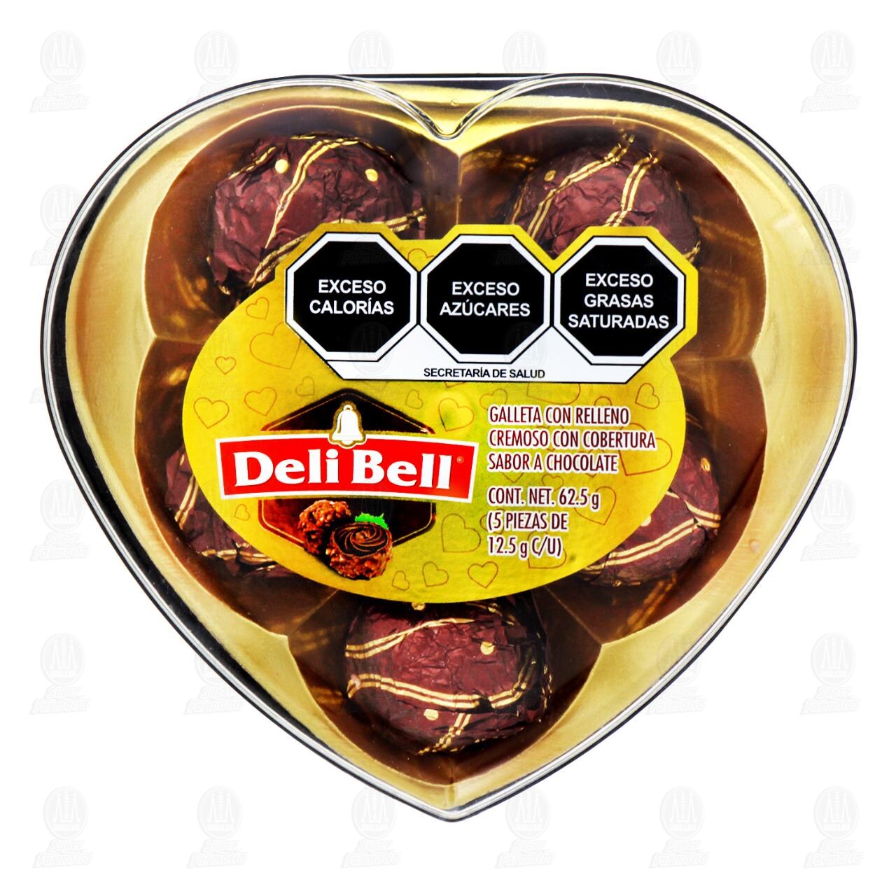 Galleta con Relleno Deli Bell Sabor a Chocolate, 62.5 gr. image number 0