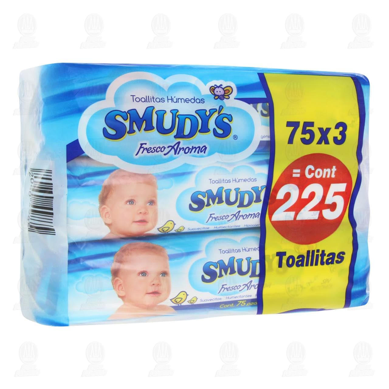 Imagen para Pack Toallitas para Bebé Smudy's Fresco Aroma, 3 pzas.