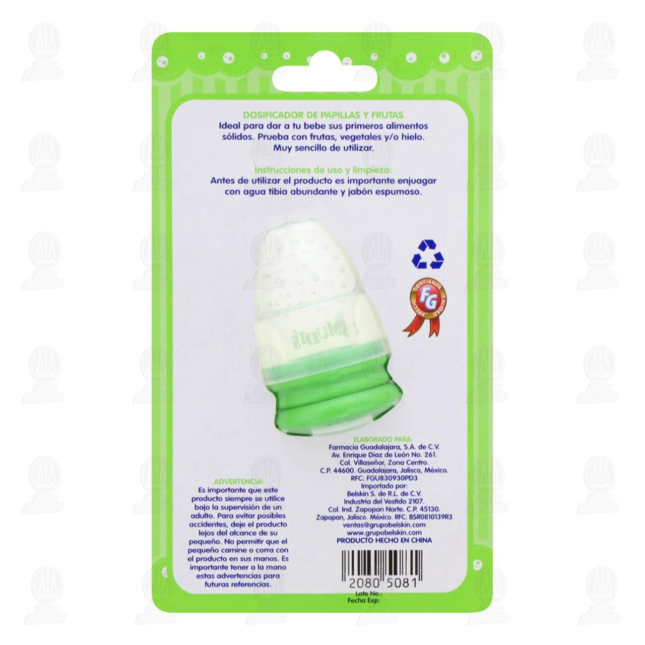 Dosificador Smudy's de Papillas y Frutas (Edad 6 Meses en Adelante), 1 pz. image number 1