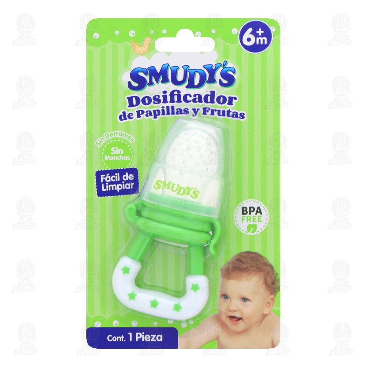 Dosificador Smudy's de Papillas y Frutas (Edad 6 Meses en Adelante), 1 pz.