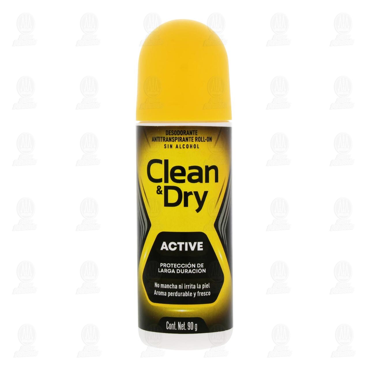 Desodorante Antitranspirante Sin Alcohol Clean & Dry Active en Roll-On, 90 gr. image number 1