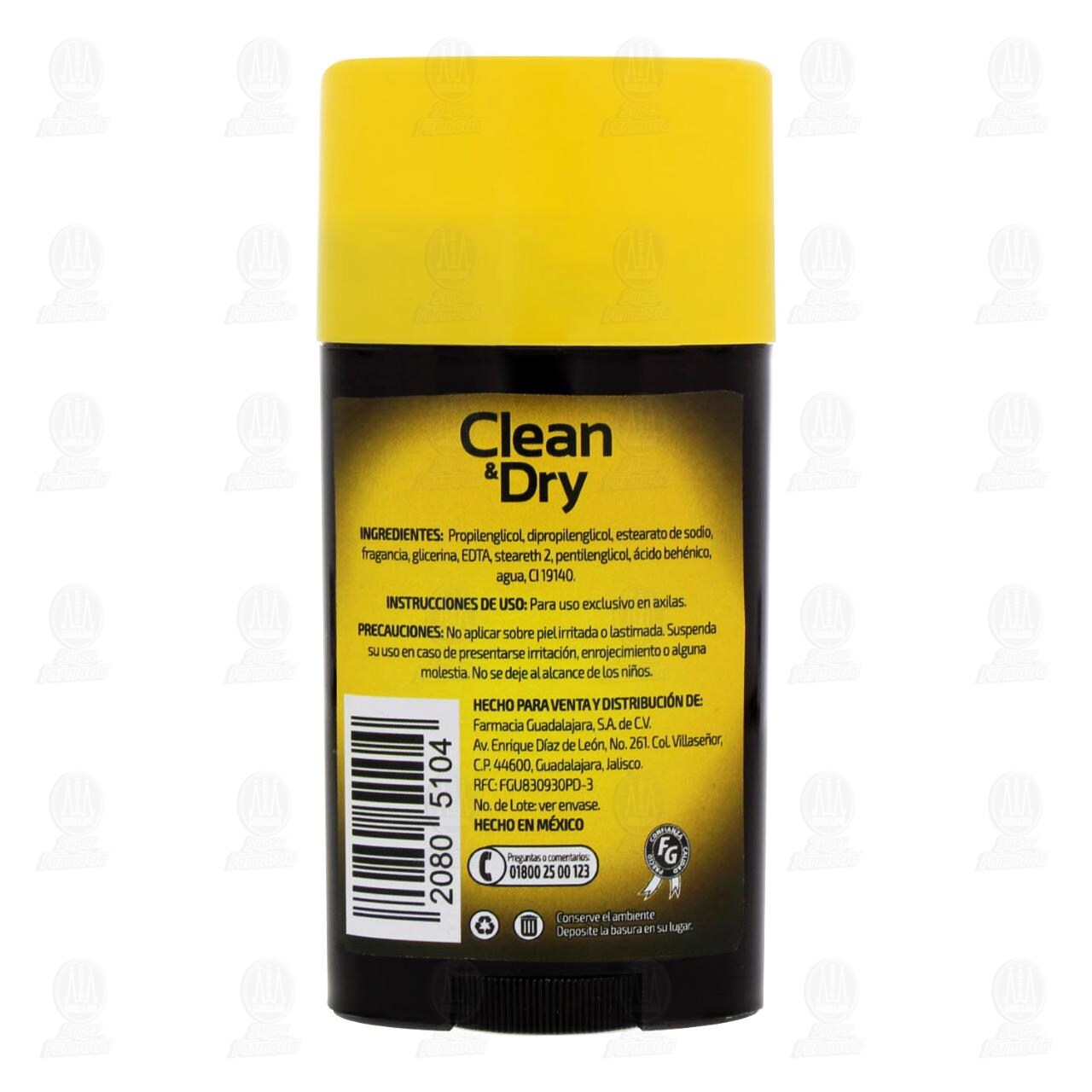 Desodorante en Barra Sin Alcohol Clean & Dry Active, 65 gr. image number 2