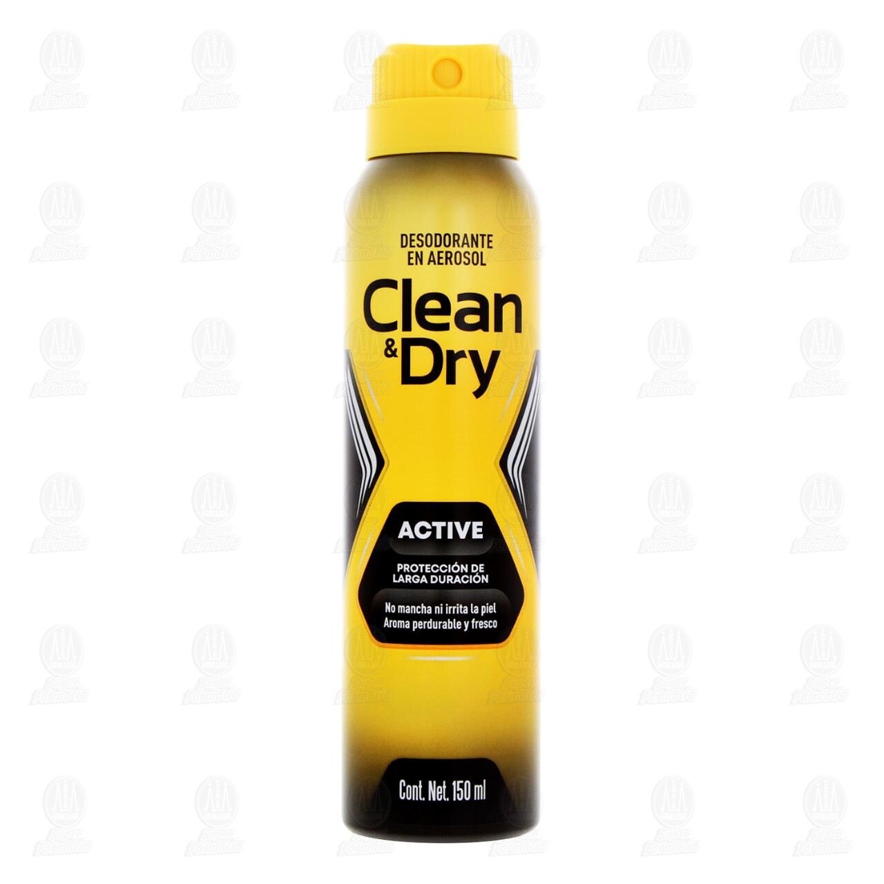 Desodorante Clean & Dry Active en Aerosol, 150 ml. image number 1