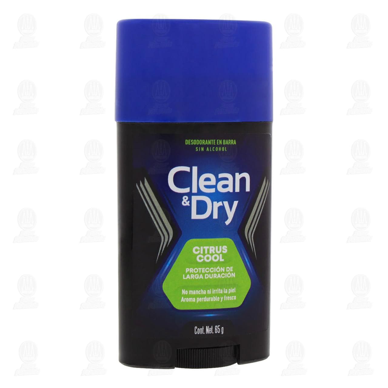 Imagen para Desodorante Clean & Dry Citrus Cool en Barra para Hombre, 65 gr.