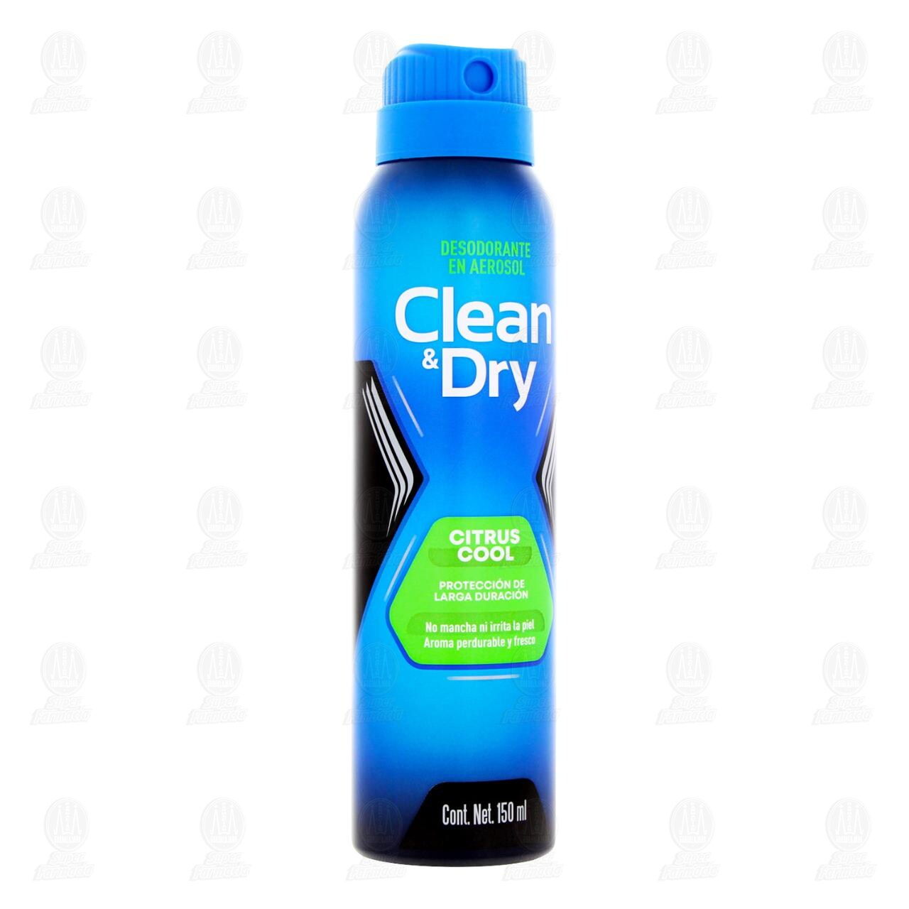 Desodorante Clean & Dry Citrus Cool en Aerosol, 150 ml.