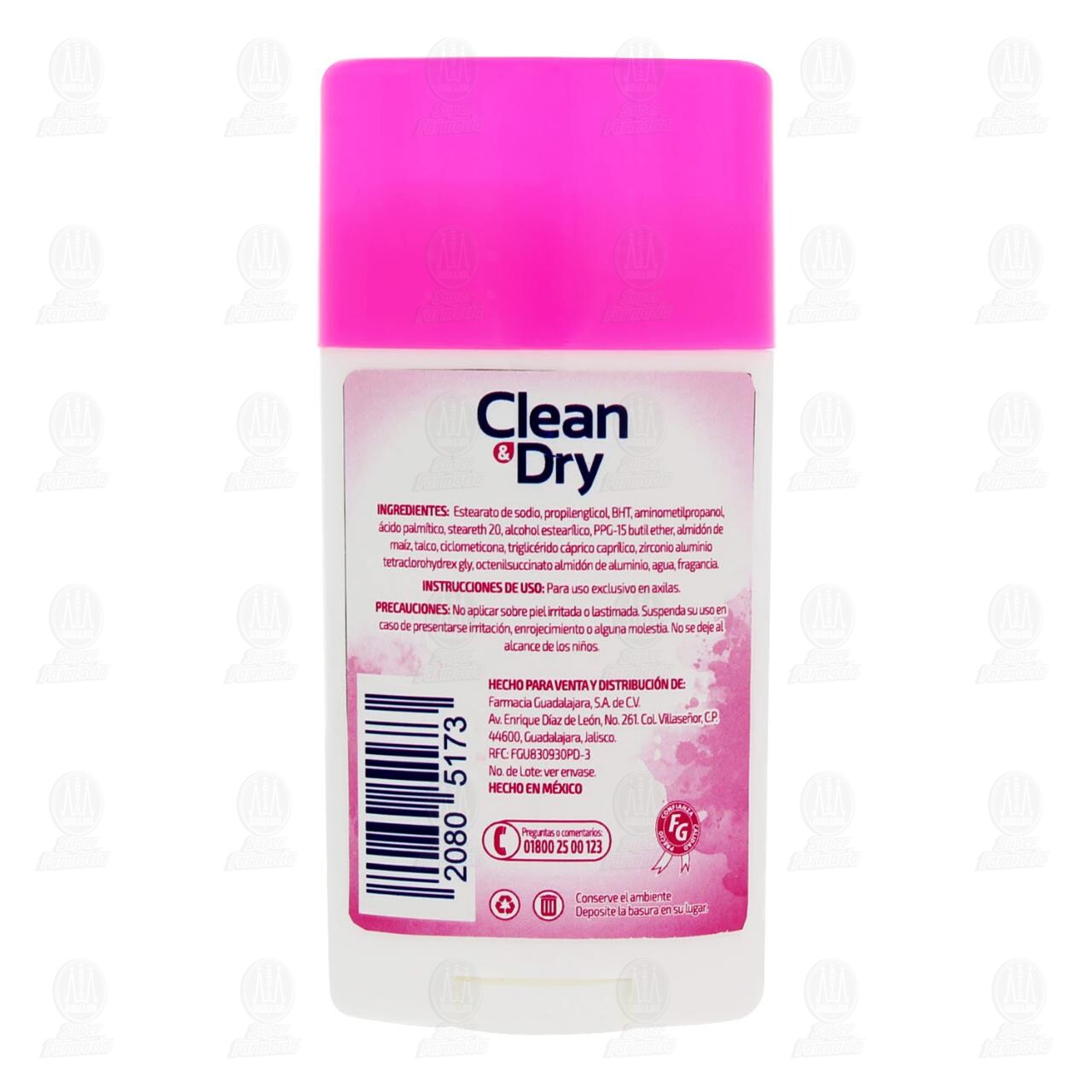 Desodorante en Barra Sin Alcohol Clean & Dry Cotton Powder, 65 gr. image number 2