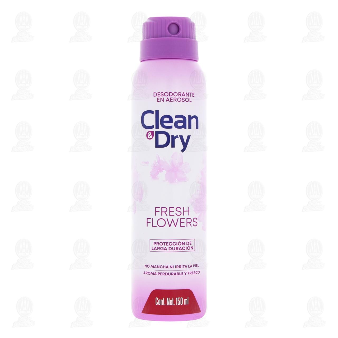 Desodorante Clean & Dry Fresh Flowers en Aerosol, 150 ml. image number 1