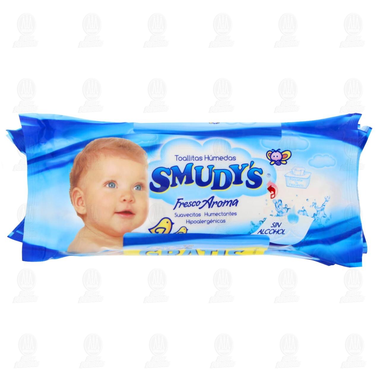 Pack Toallitas para Beb&eacute; Smudy's Fresco Aroma de 75 pzas + Paquete de Bolsillo de 30 pzas, 3 pzas. image number 1