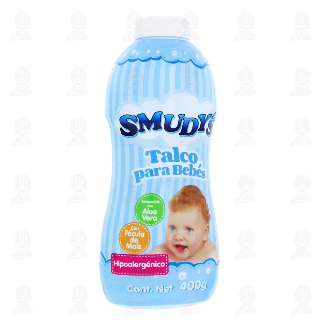 Talco para Bebé Smudy's Azul, 400 gr.