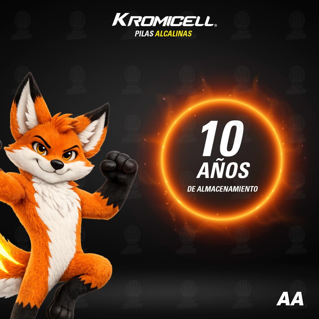 Pilas Kromicell Alcalinas AA, 7 pzas. image number 3
