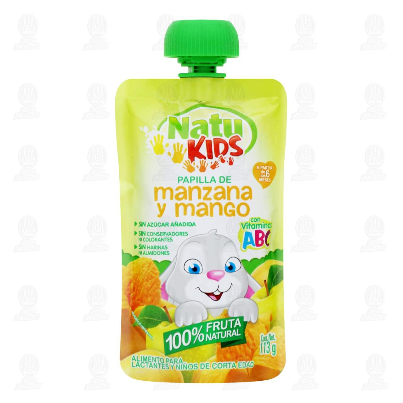 Papilla Natu Kids de Manzana y Mango (A Partir de los 6 Meses), 113 gr.