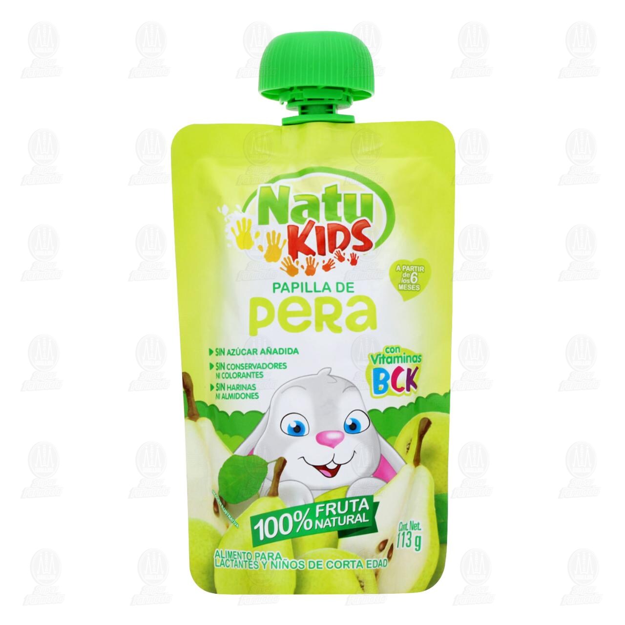 Papilla Natu Kids de Pera (A Partir de los 6 Meses), 113 gr. image number 0