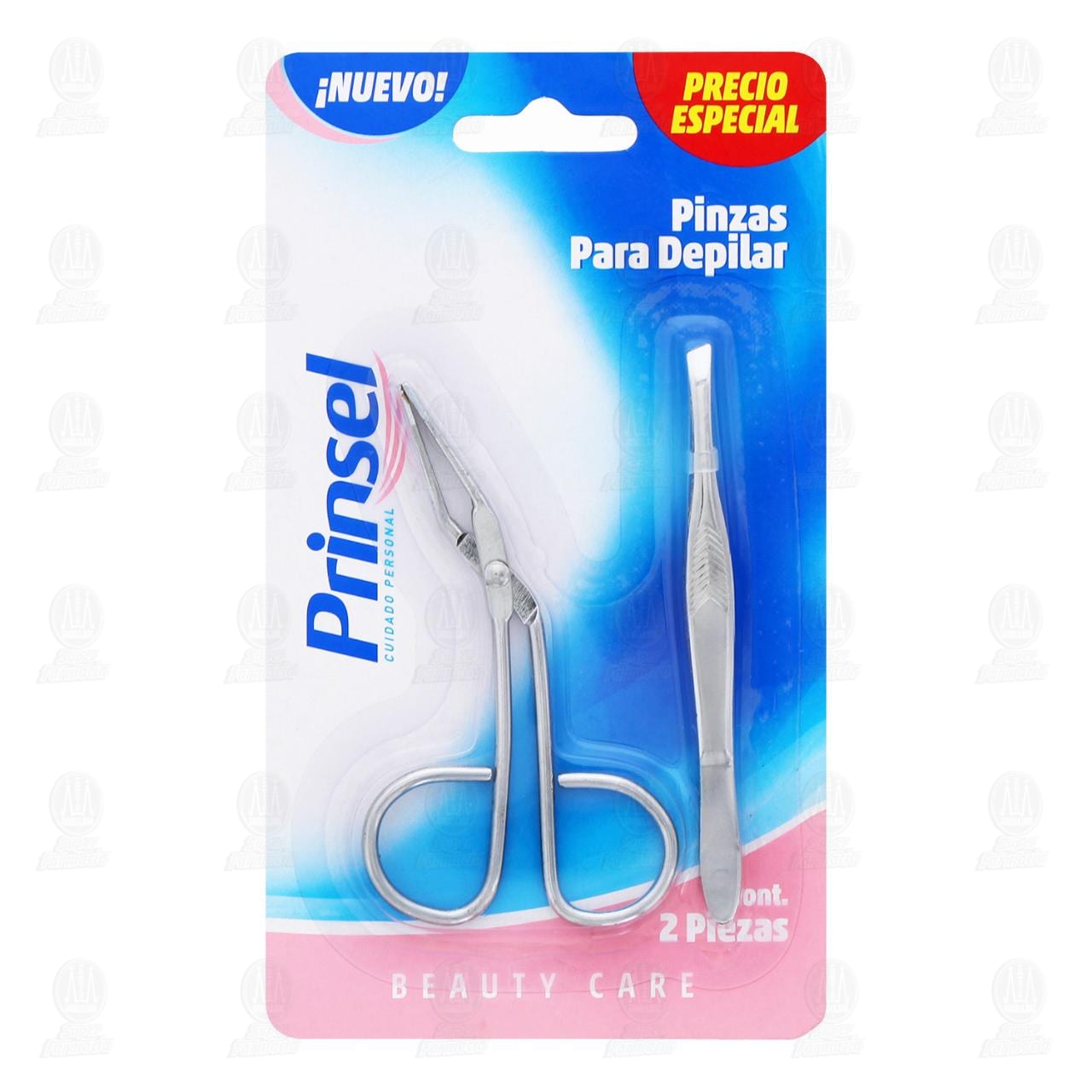 Pinzas Prinsel para Depilar de Tipo Tijera y Punta de Ángulo, 2 pzas.