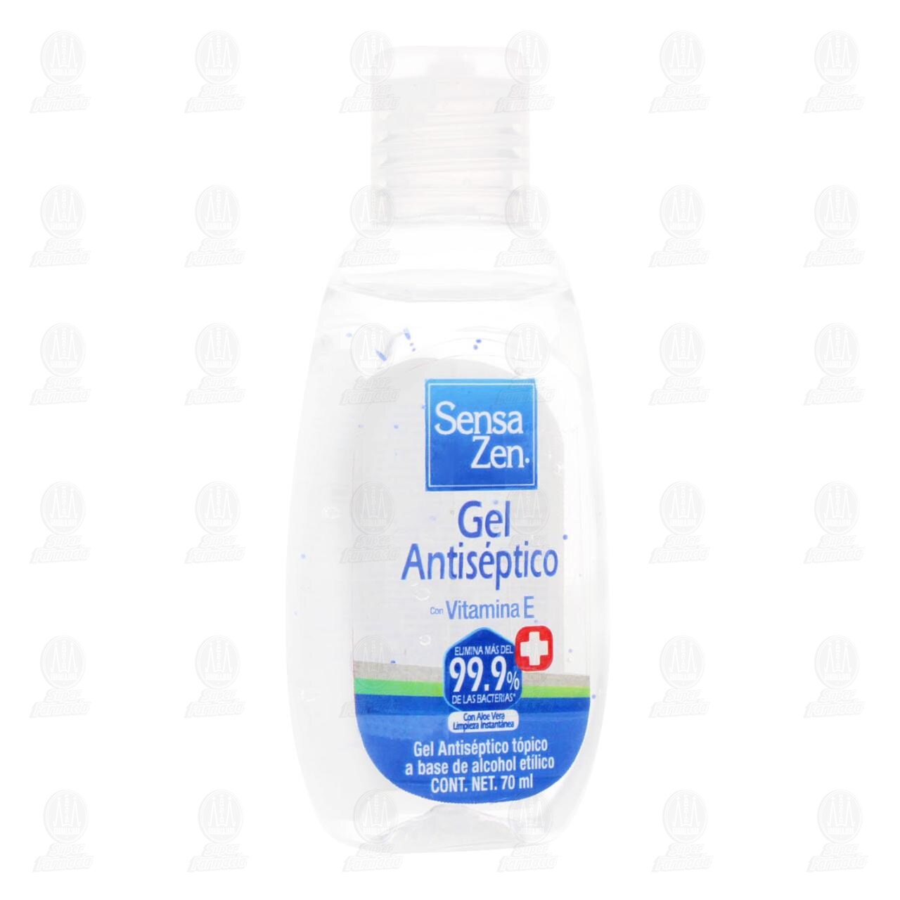 Gel Antiséptico Sensa Zen con Vitamina E, 70 ml.