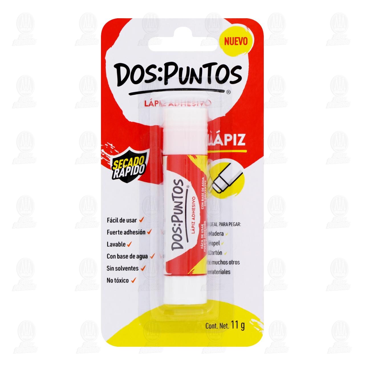Lápiz Adhesivo Dos: Puntos, 11 gr.