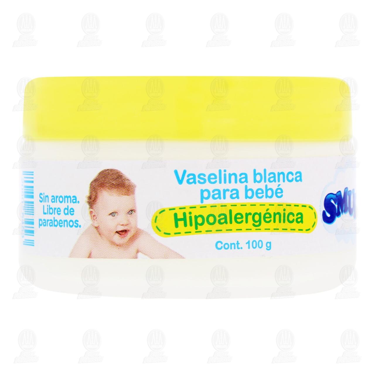 Vaselina Blanca Smudy´s para Bebé, 100 gr.