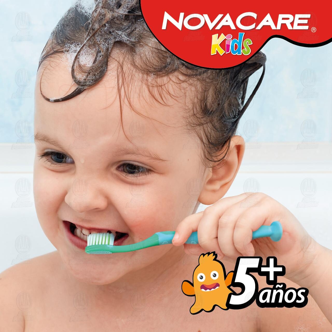 Cepillo Dental Novacare Kids para Ni&ntilde;os de m&aacute;s de 5 a&ntilde;os Varios Colores, 1 pz. image number 3