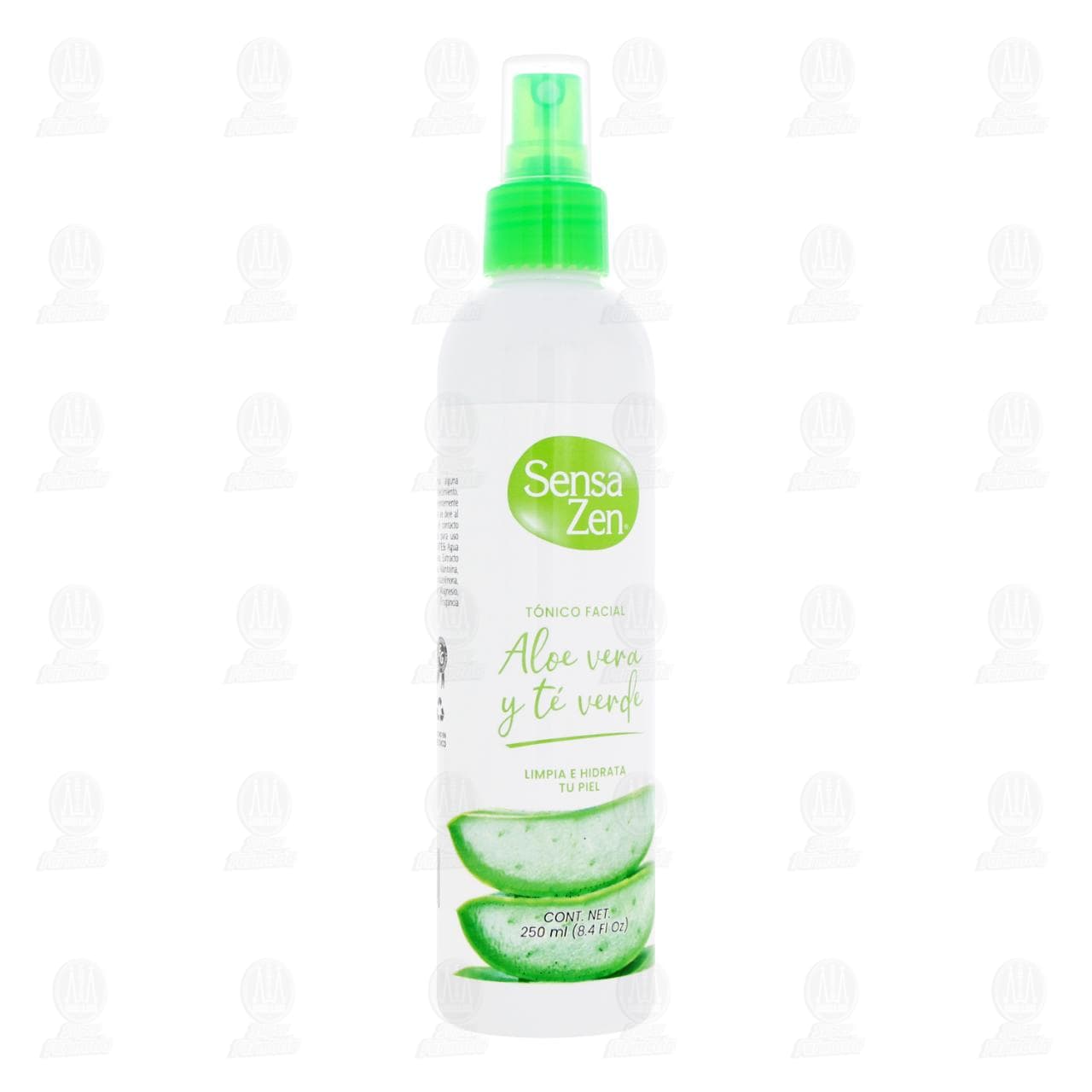 T&oacute;nico Facial Sensa Zen Aloe Vera y T&eacute; Verde, 250 ml.