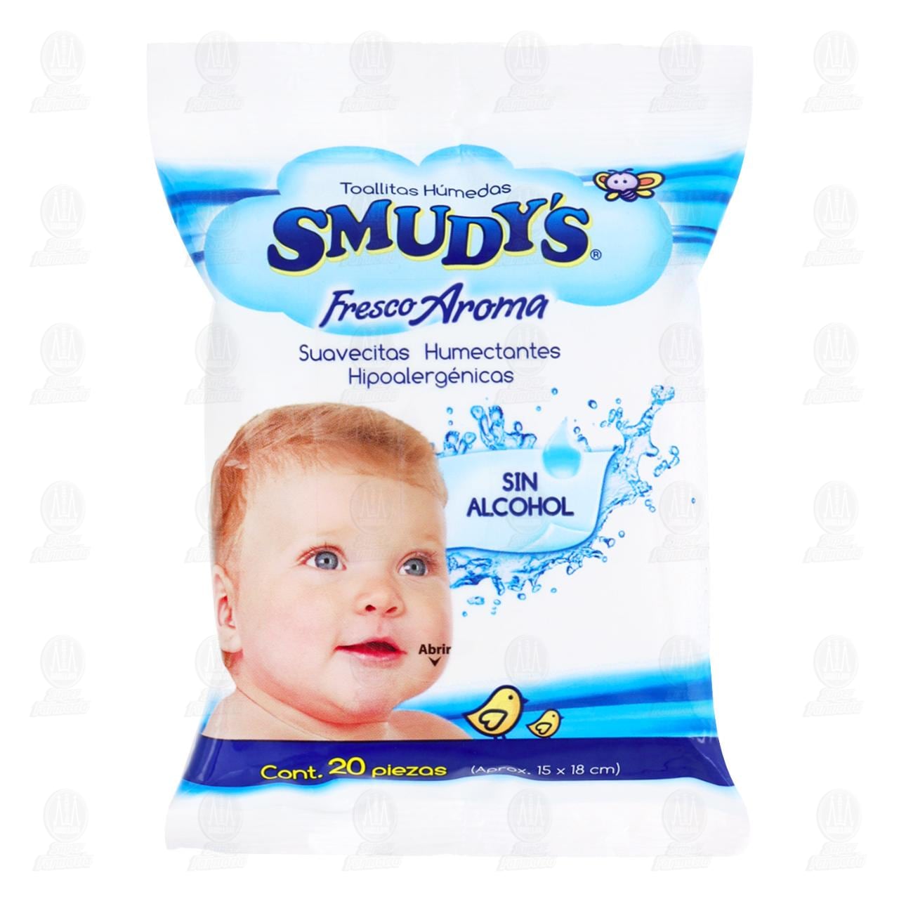 Imagen para Toallitas Húmedas Smudy's Fresco Aroma, 20 pzas.