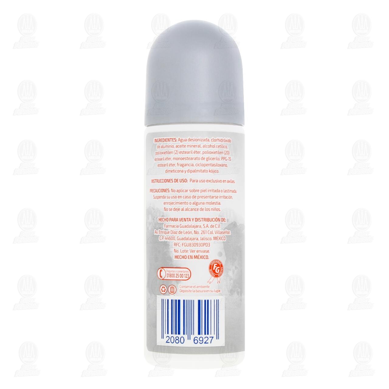 Desodorante Antitranspirante Sin Alcohol Clean & Dry Aclarado Natural en Roll-On, 90 gr. image number 2