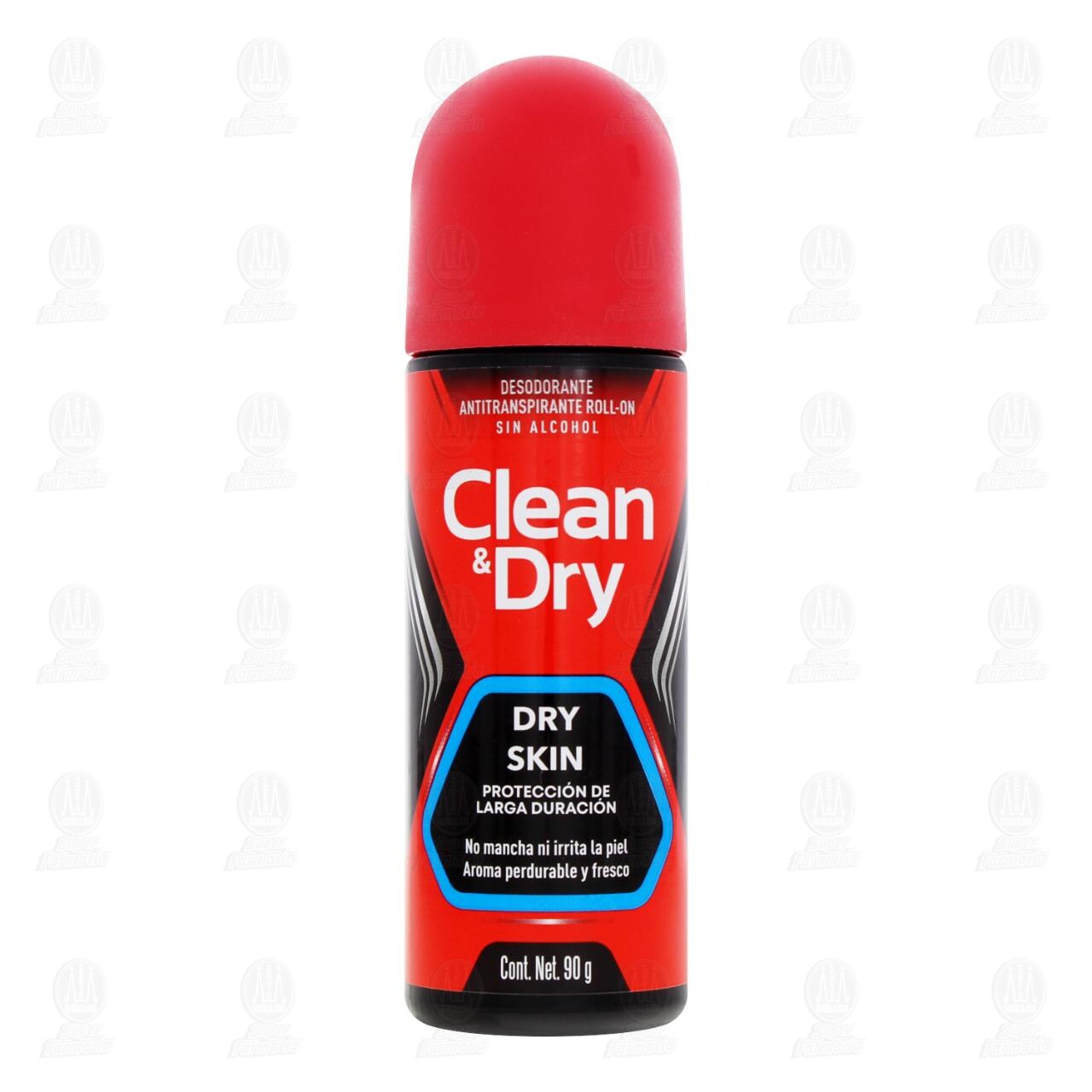 Desodorante Antitranspirante Sin Alcohol Clean & Dry Skin en Roll-On, 90 gr. image number 1