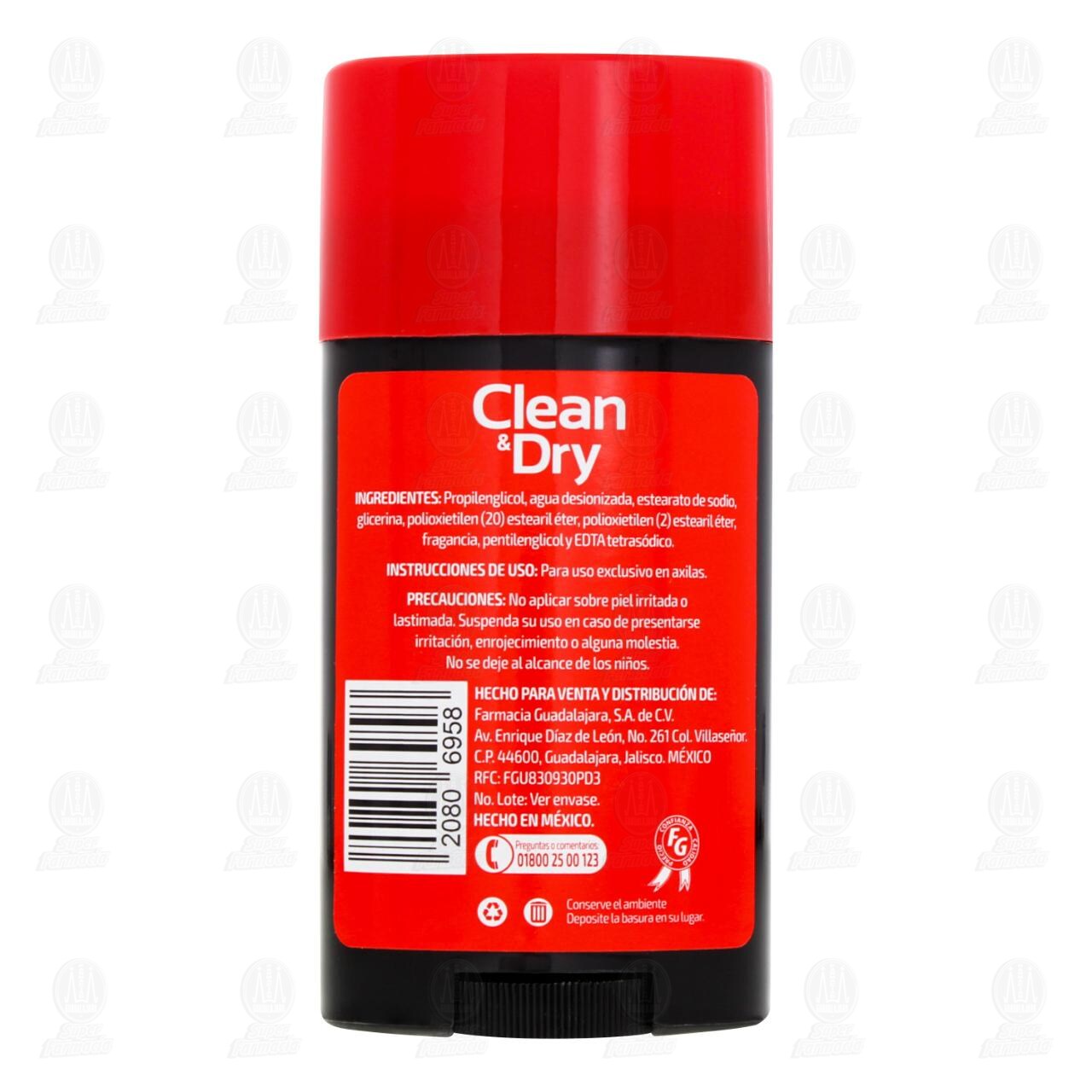 Desodorante Antitranspirante Sin Alcohol Clean & Dry Skin en Barra, 65 gr. image number 2