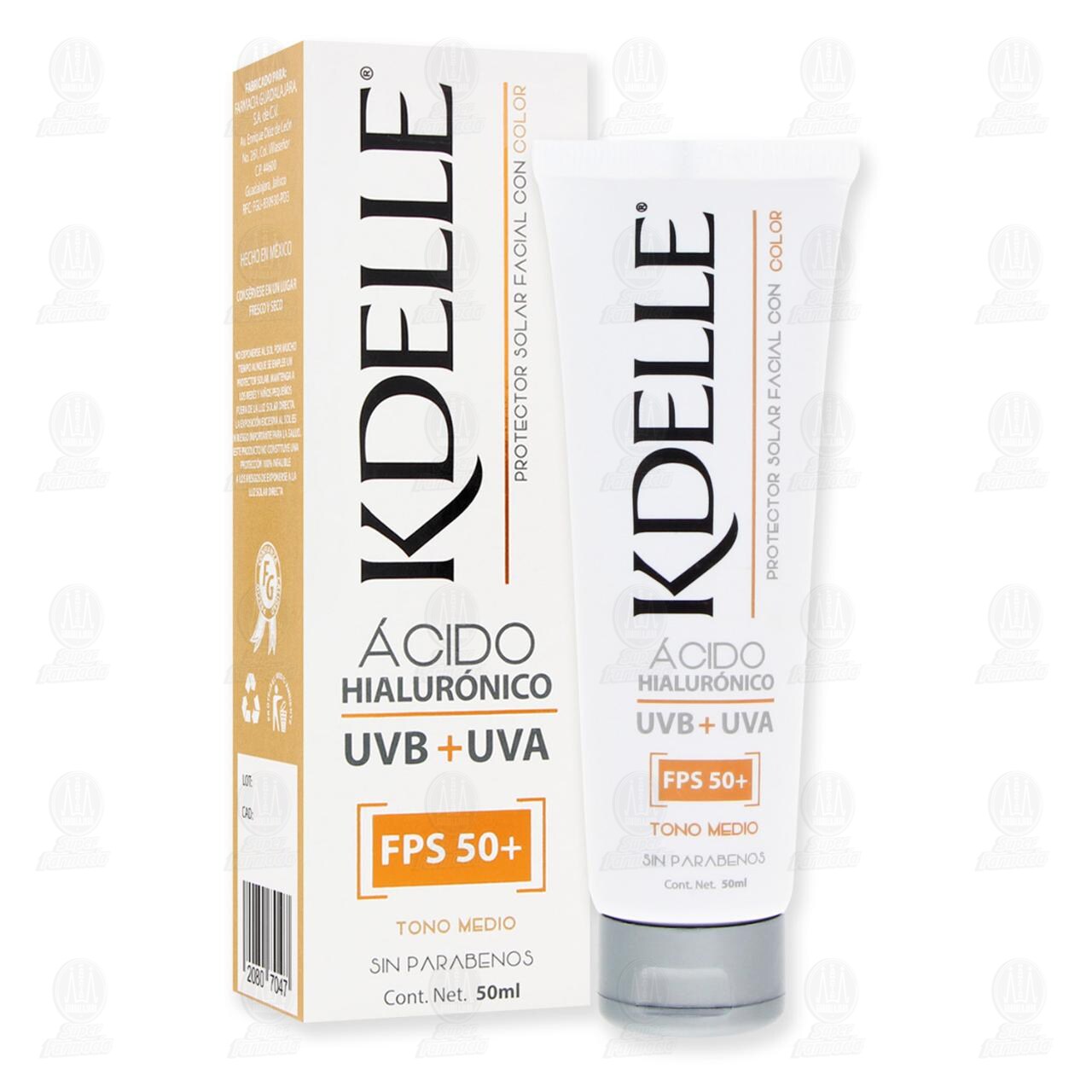 Protector Solar Facial Kdelle con Color FPS 50+, 50 ml. image number 3