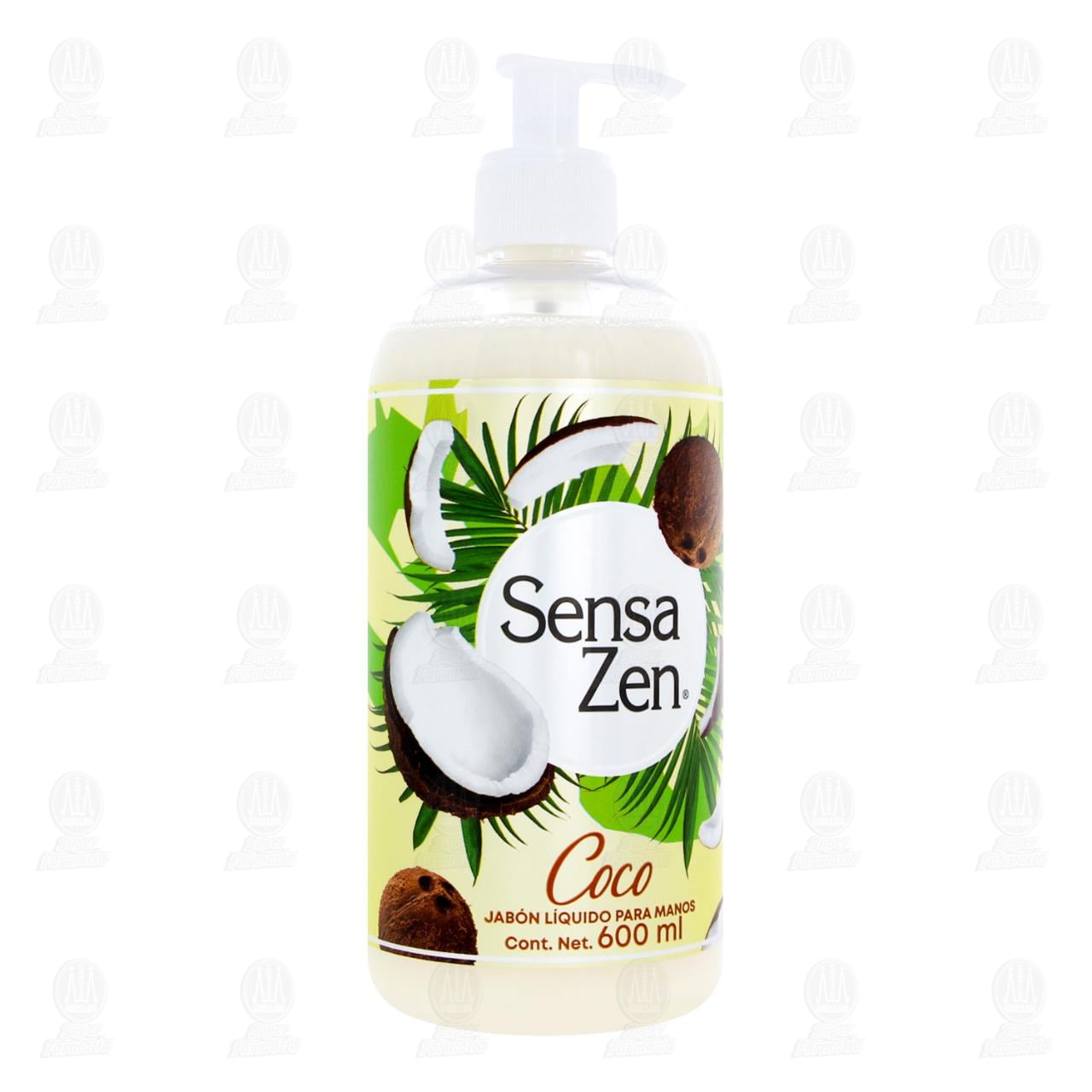Imagen para Jabón Líquido Sensa Zen Antibacterial Coco, 600 ml.