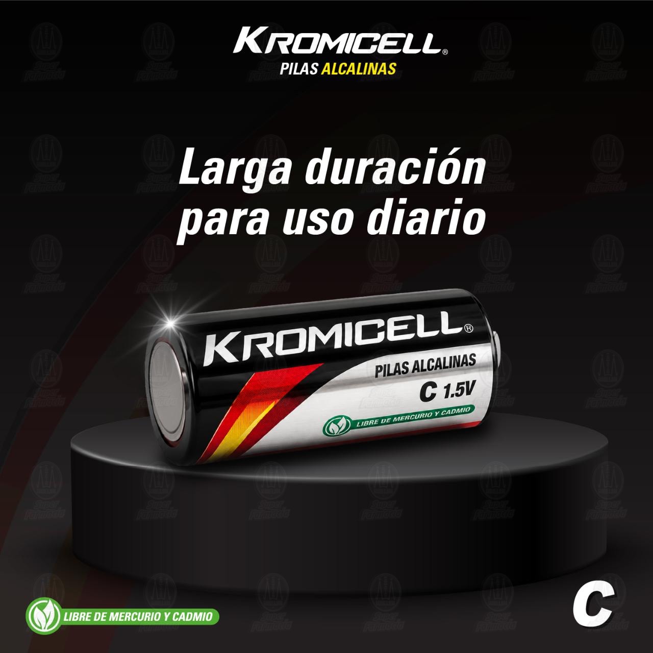 Pilas Kromicell Alcalinas C, 2 pzas. image number 2