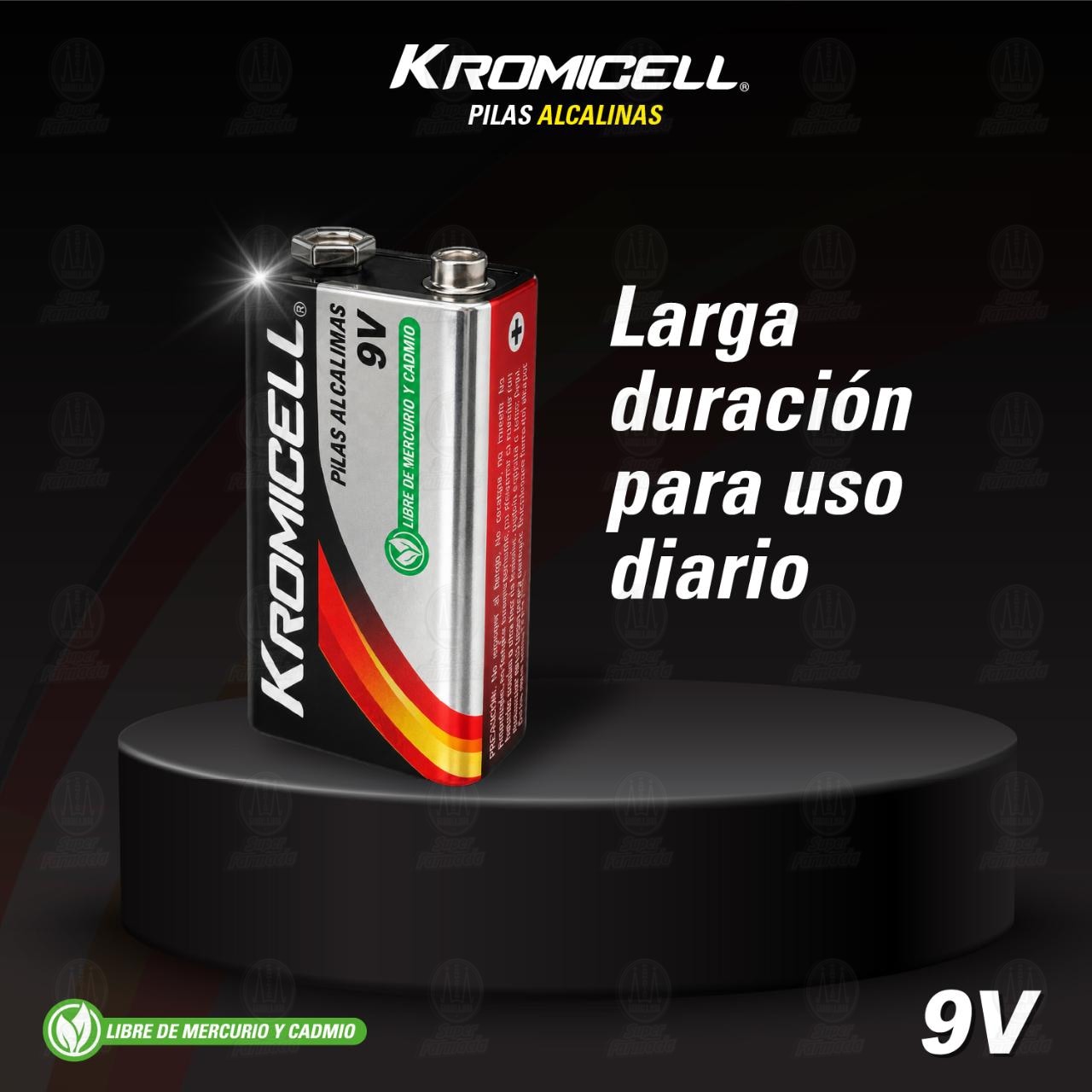 Pila Kromicel Alcalina 9V, 1 pz. image number 2