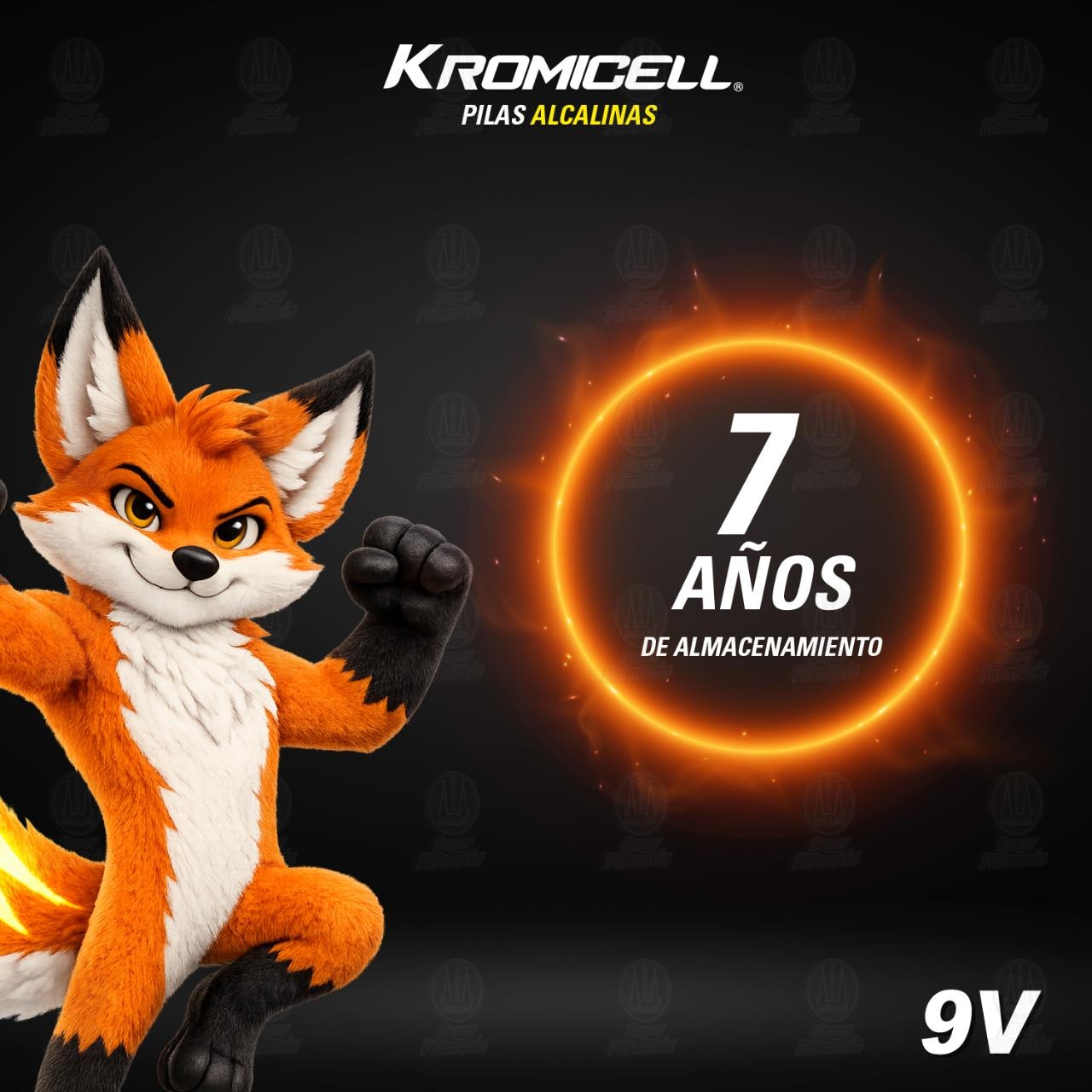 Pila Kromicel Alcalina 9V, 1 pz. image number 3