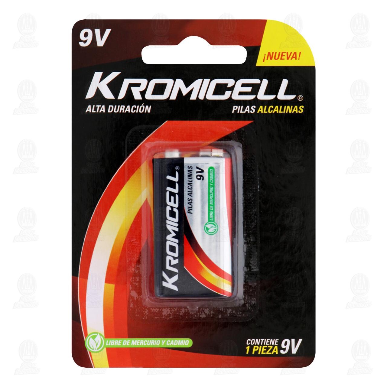 Pila Kromicel Alcalina 9V, 1 pz.