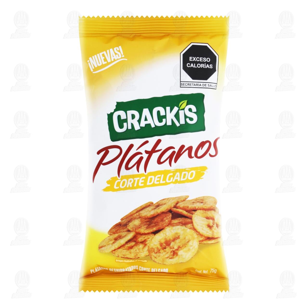 Botana Crackis Plátanos Corte Delgado, 75 gr.
