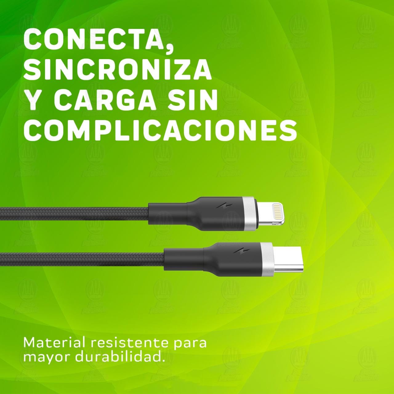 Cable Lime USB Tipo C a Lightning, 1 pz. image number 3