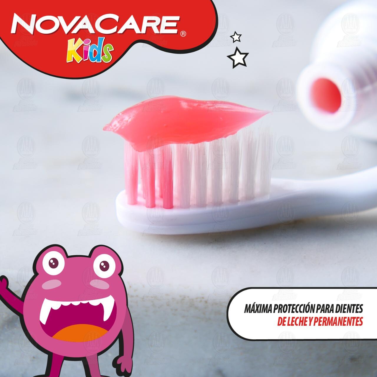 Gel Dental Novacare Kids Sabor Fresa, 50 gr. image number 4