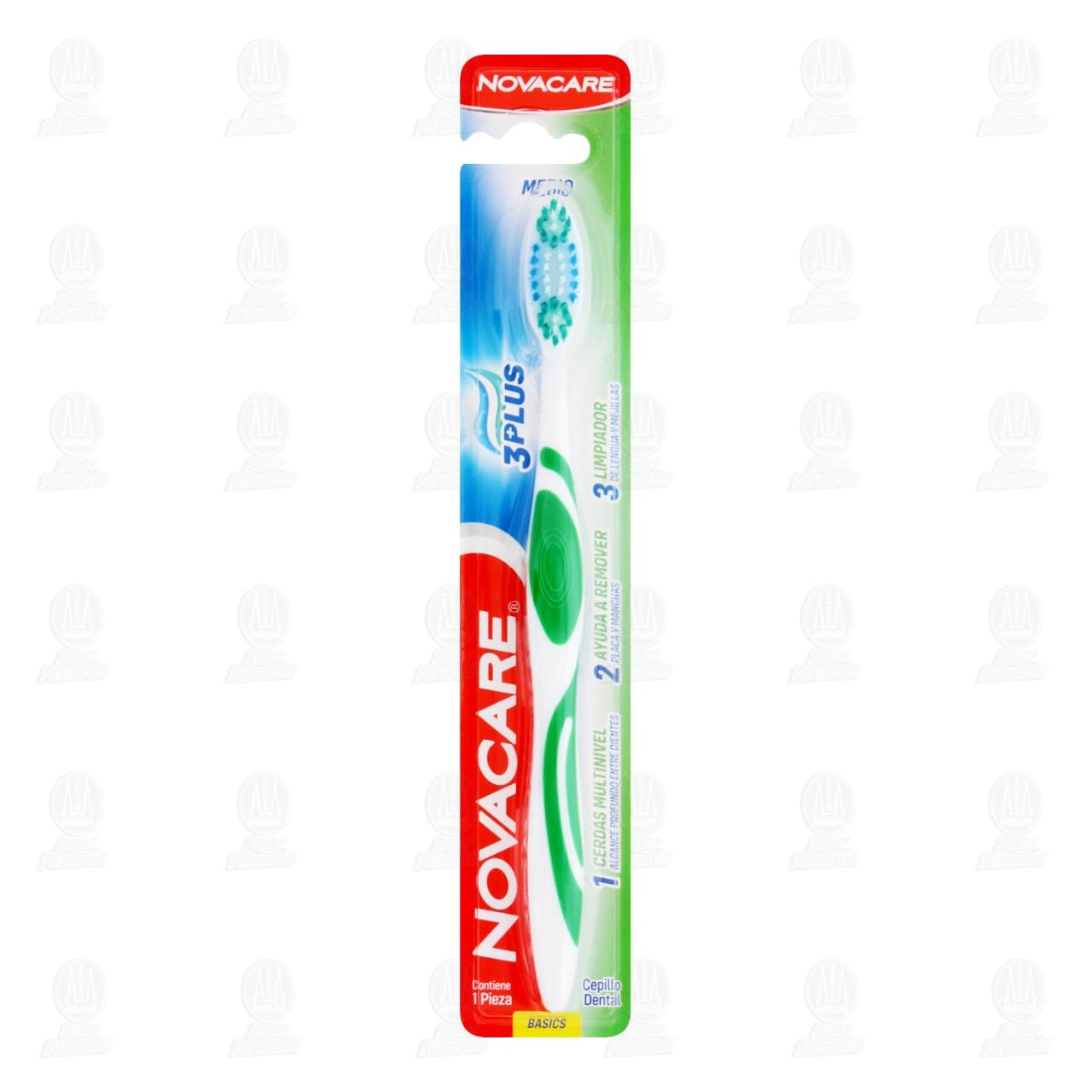 Imagen para Cepillo Dental Novocare Medio 3 Plus, 1 pz.