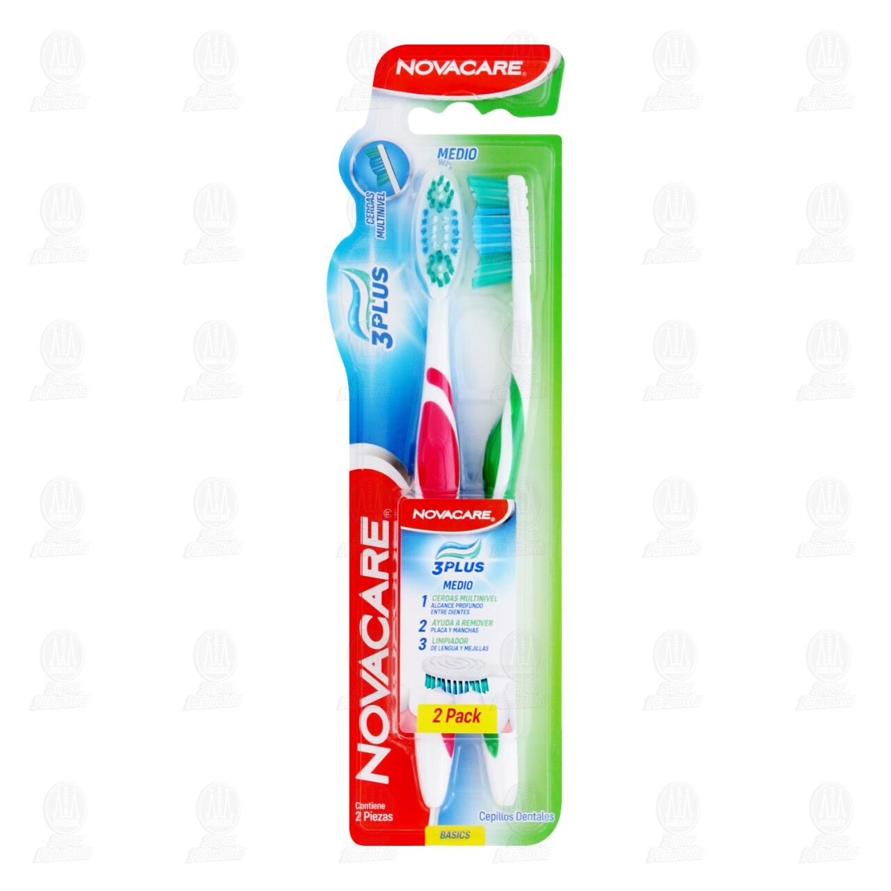 Cepillo Dental Novacare 3 Plus, 2 pzas. image number 0