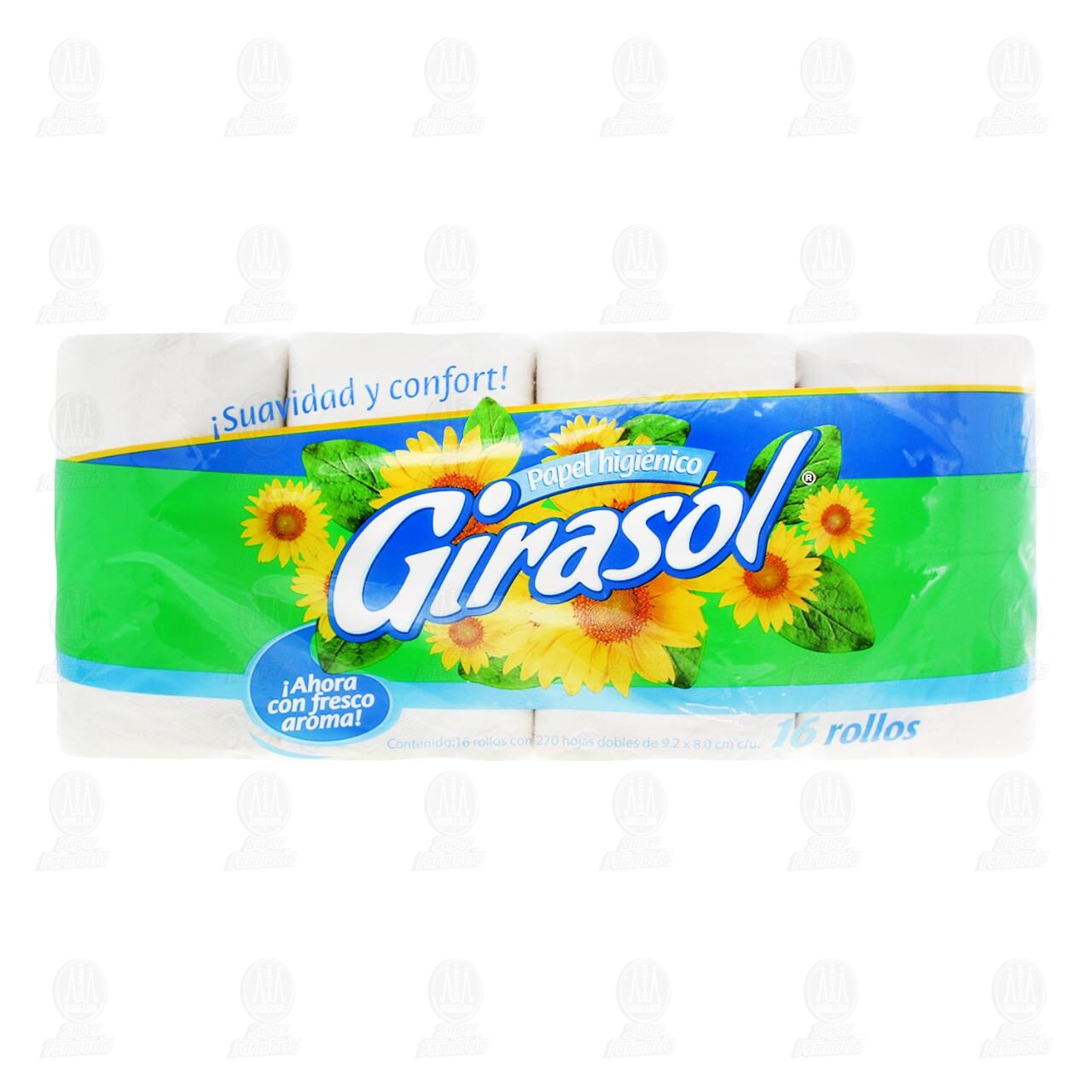 Papel Higi&eacute;nico Girasol, 16 pzas. image number 1