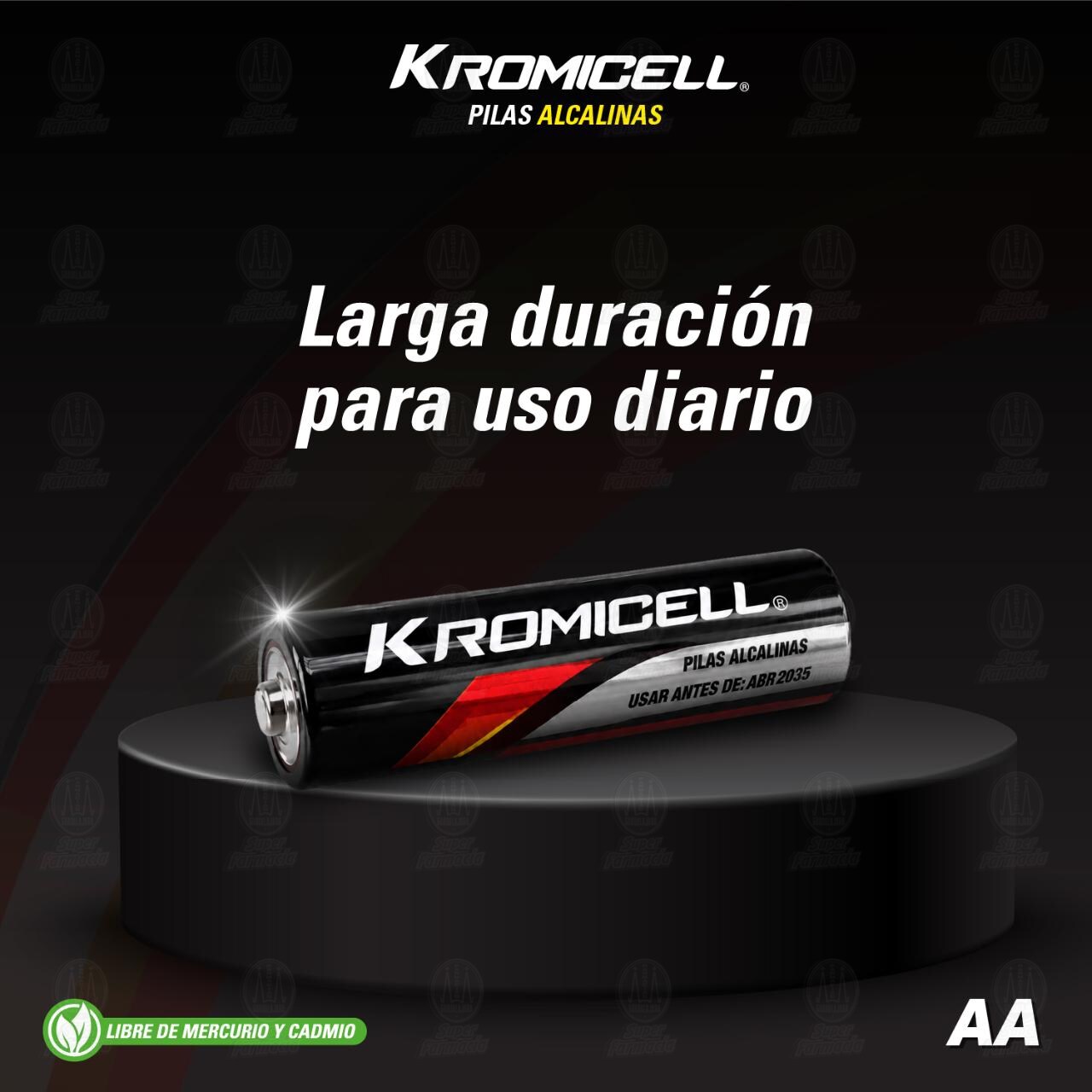 Pilas Kromicell Alcalinas AA, 2 pzas. image number 2