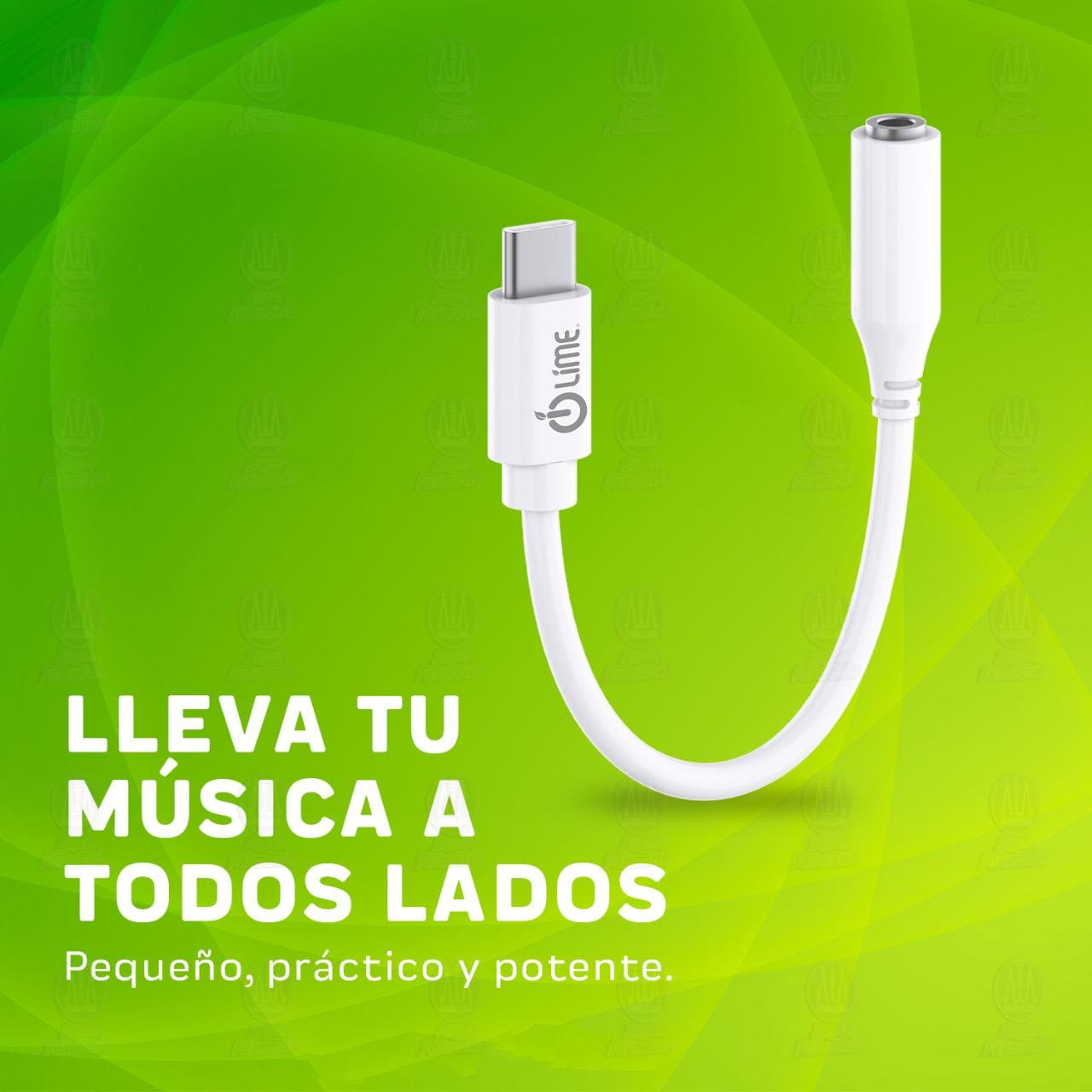 Adaptador Lime USB-C a AUX 3.5 mm, 1 pz. image number 4