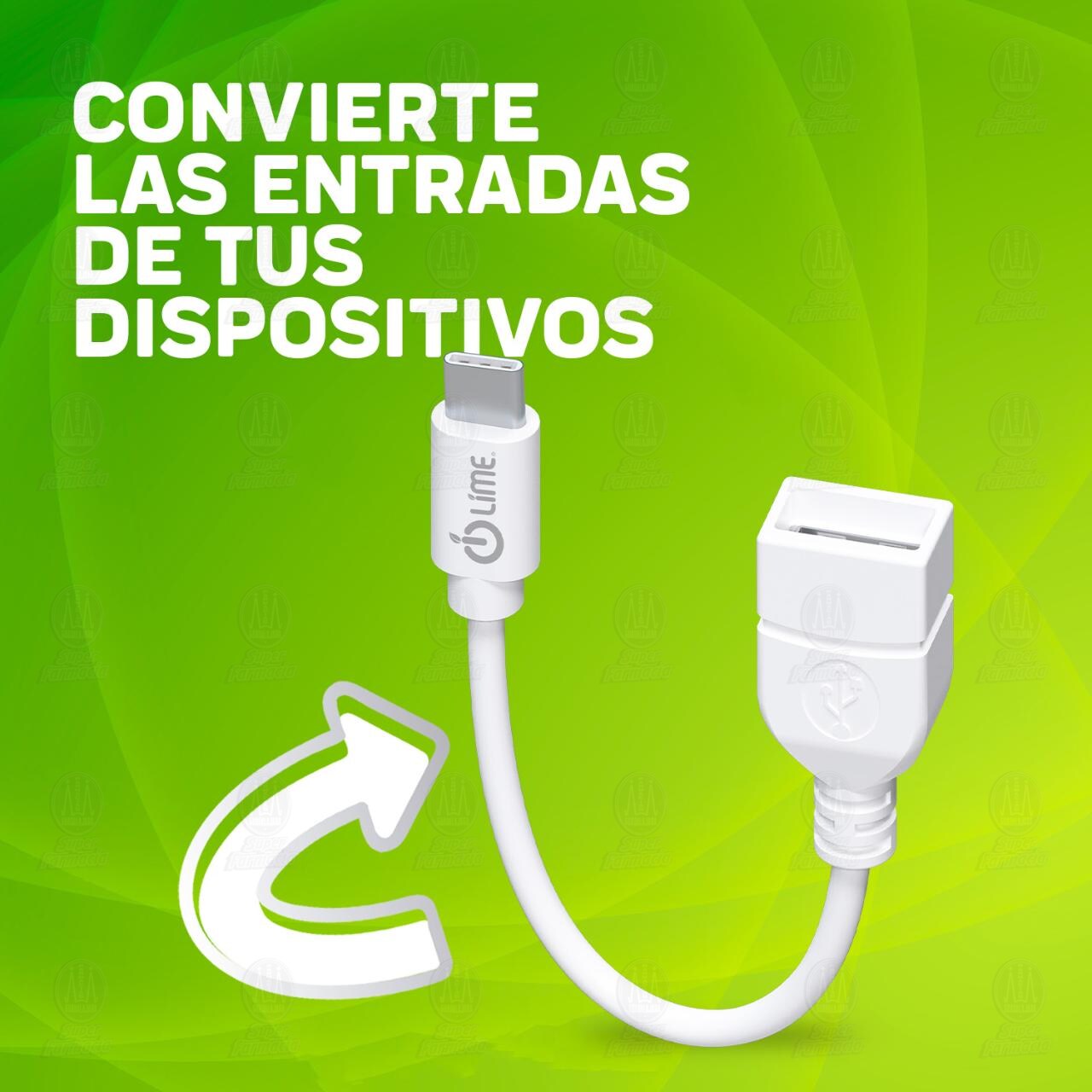Adaptador Lime USB-C a USB-A, 1 pz. image number 3