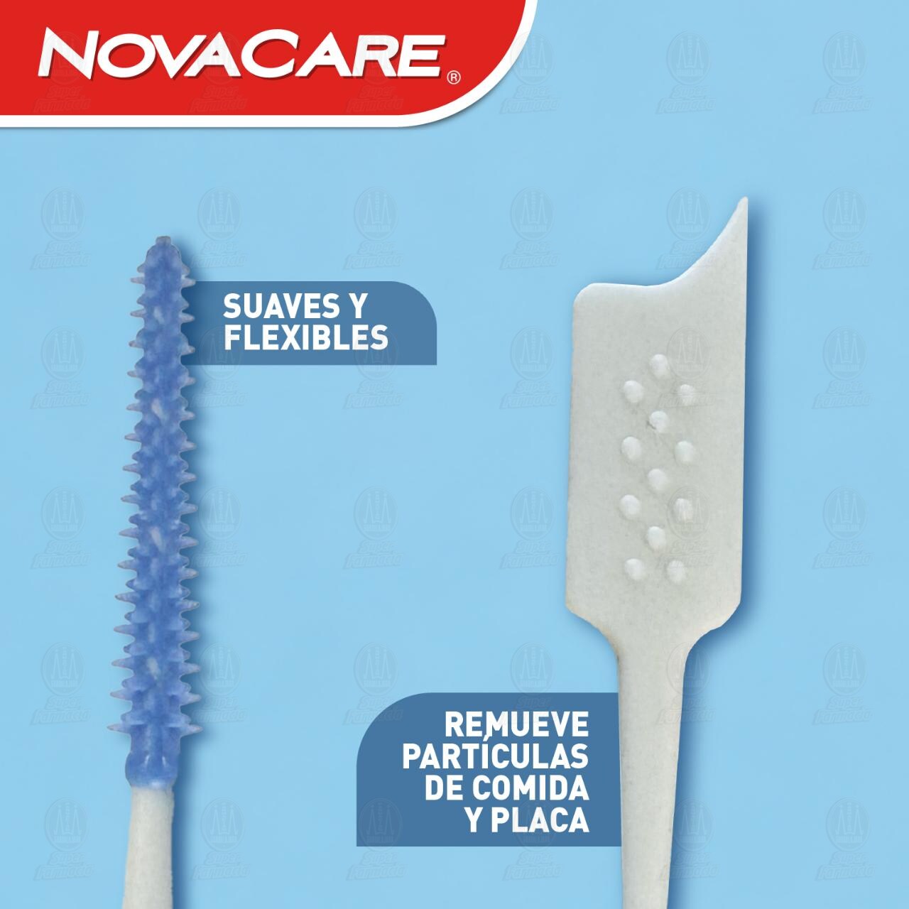 Palillos Interdentales Novacare Flex-Picks, 30 Palillos. image number 2