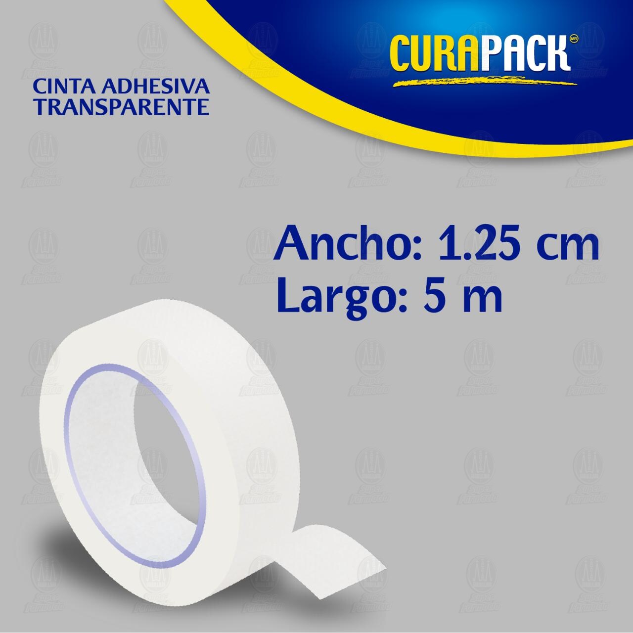 Cinta Adhesiva Curapack Transparente 1.25cm x 5m, 1 pz. image number 2