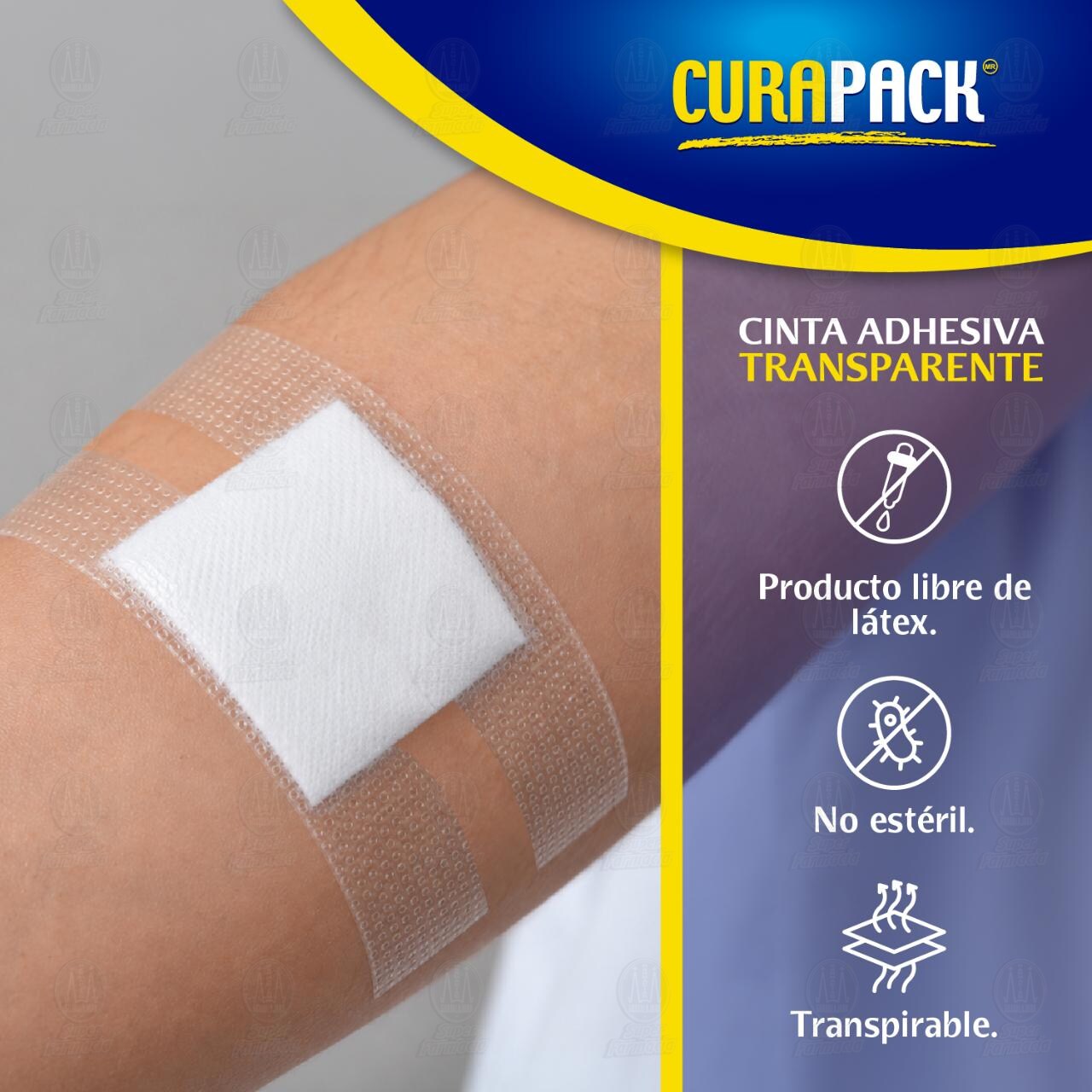 Cinta Adhesiva Curapack Transparente 1.25cm x 5m, 1 pz. image number 3