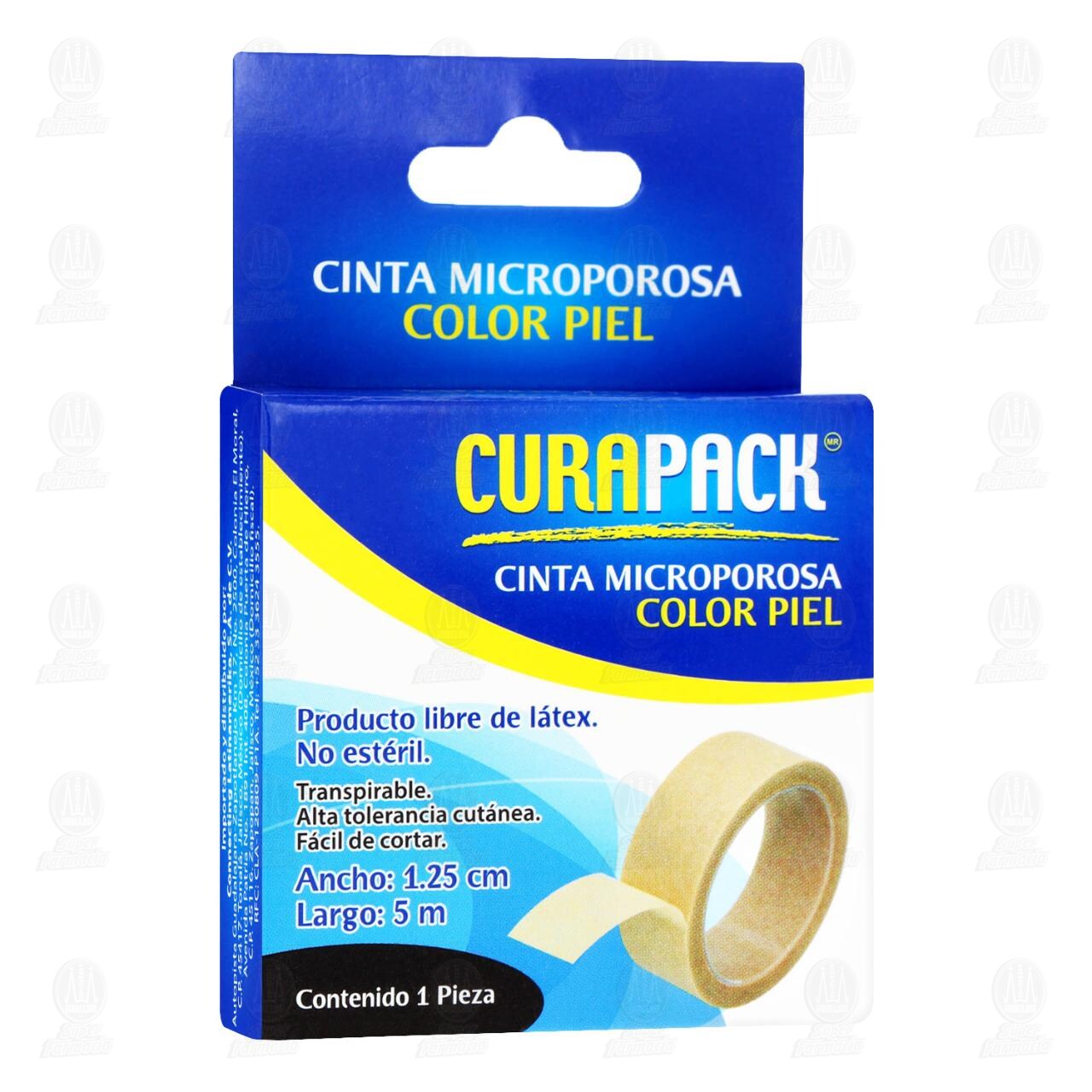 Cinta Microporosa Curapack Color Piel 1.25cm x 5m, 1 pz. image number 0