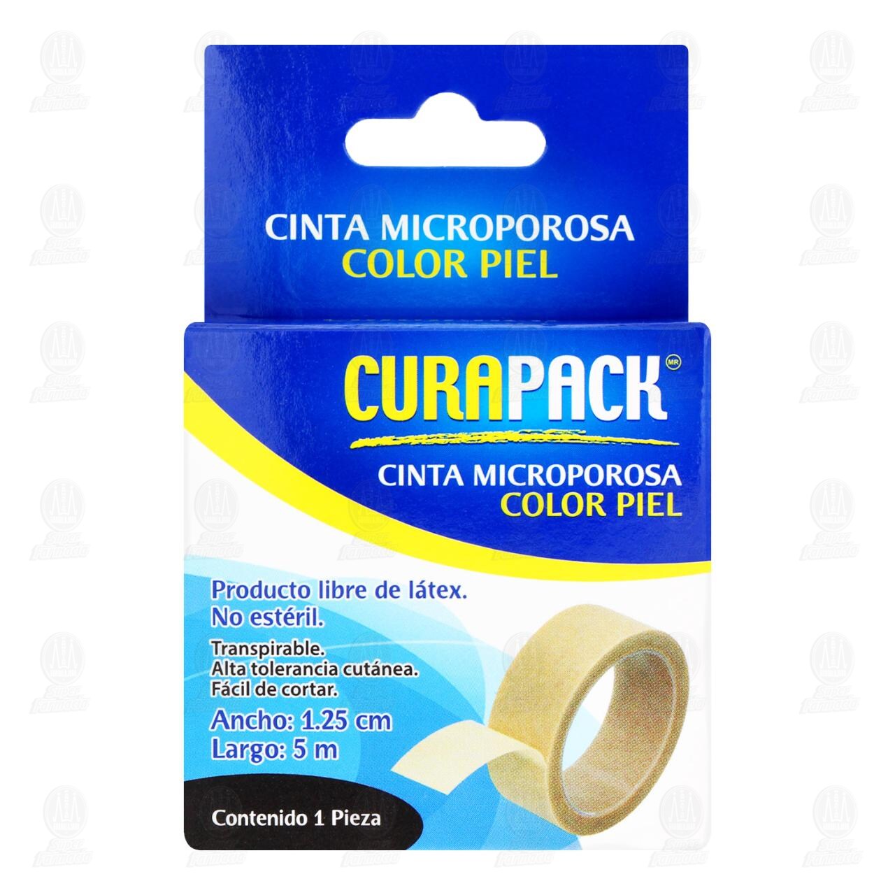 Cinta Microporosa Curapack Color Piel 1.25cm x 5m, 1 pz. image number 1